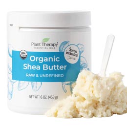 Plant Therapy Organic Shea Butter with Spoon.
