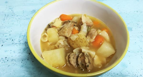 A Hearty Bowl of Chicken Noodle Soup.