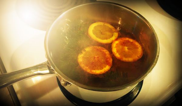 Items in a Pan for Home Diffusing.