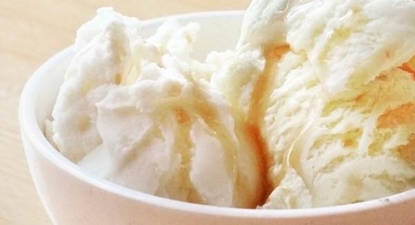 Bowl of Vanilla Ice Cream.